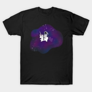 Astronaut Riding A Unicorn T-Shirt